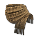 棕色羊毛围巾